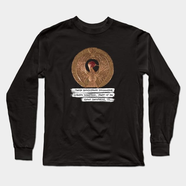 Staff Of Ra headpiece Long Sleeve T-Shirt by Buff Geeks Art